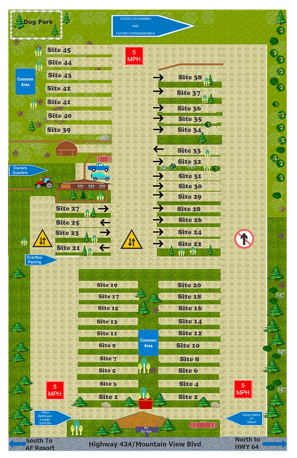 campground layout for monte verde picture